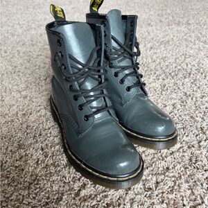 Dr. Martens Charcoal Leather Boots